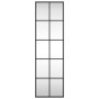 Espejo de pared rectangular de hierro negro 30x100 cm