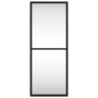 Espejo de pared rectangular de hierro negro 20x50 cm