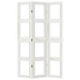 Biombo separador de 3 paneles madera maciza Paulownia blanco en Divisores de ambientes | Comprar online en Foro24