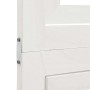 Biombo separador de 6 paneles madera maciza Paulownia blanco