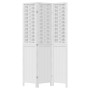 Biombo separador de 3 paneles madera maciza Paulownia blanco en Divisores de ambientes | Comprar online en Foro24