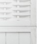Biombo separador de 6 paneles madera maciza Paulownia blanco en Divisores de ambientes | Comprar online en Foro24