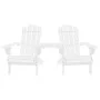 Adirondack garden chairs and solid white fir wood table by vidaXL, Garden chairs - Ref: Foro24-310067, Price: 136,43 €, Disco...
