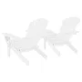 Adirondack garden chairs and solid white fir wood table by vidaXL, Garden chairs - Ref: Foro24-310067, Price: 136,43 €, Disco...