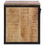 Mesita de noche madera maciza de mango 40x35x40 cm
