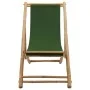 Strandkorb aus Bambus und grünem Segeltuch von vidaXL, Gartenstühle - Ref: Foro24-313021, Preis: 64,26 €, Rabatt: %