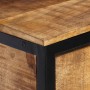 Mesita de noche madera maciza de mango 40x35x40 cm