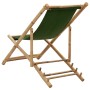Strandkorb aus Bambus und grünem Segeltuch von vidaXL, Gartenstühle - Ref: Foro24-313021, Preis: 66,51 €, Rabatt: %