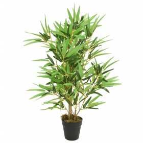 Árbol de bambú artificial con 368 hojas verde 80 cm