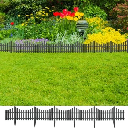 Garden edges 17 units PP anthracite 10 m by vidaXL, Garden edging and edging - Ref: Foro24-314682, Price: 50,34 €, Discount: %