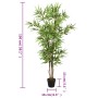 Árbol de bambú artificial con 828 hojas verde 150 cm