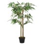 Árbol de bambú artificial con 760 hojas verde 120 cm