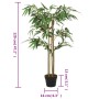 Árbol de bambú artificial con 760 hojas verde 120 cm