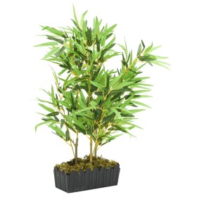 Árbol de bambú artificial con 500 hojas verde 80 cm