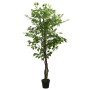 Árbol ficus artificial con 1260 hojas verde 200 cm