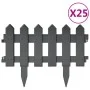 Garden edging 25 units PP anthracite 10 m by vidaXL, Garden edging and edging - Ref: Foro24-314683, Price: 68,85 €, Discount: %