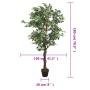 Ficus artificial con 1008 hojas verde 180 cm