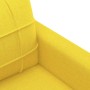 Sillón de tela amarillo claro 60 cm