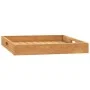 Bandeja de madera de teca maciza 50x50 cm de vidaXL, Fuentes para servir - Ref: Foro24-315457, Precio: 57,02 €, Descuento: %