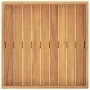Bandeja de madera de teca maciza 50x50 cm de vidaXL, Fuentes para servir - Ref: Foro24-315457, Precio: 57,02 €, Descuento: %