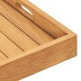 Tablett aus massivem Teakholz, 50 x 50 cm von vidaXL, Servierplatten - Ref: Foro24-315457, Preis: 60,38 €, Rabatt: %