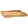 Tablett aus massivem Teakholz 60x60 cm von vidaXL, Servierplatten - Ref: Foro24-315458, Preis: 63,04 €, Rabatt: %