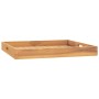 Tablett aus massivem Teakholz 60x60 cm von vidaXL, Servierplatten - Ref: Foro24-315458, Preis: 77,10 €, Rabatt: %