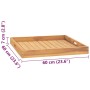 Tablett aus massivem Teakholz 60x60 cm von vidaXL, Servierplatten - Ref: Foro24-315458, Preis: 77,10 €, Rabatt: %