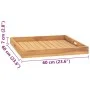 Tablett aus massivem Teakholz 60x60 cm von vidaXL, Servierplatten - Ref: Foro24-315458, Preis: 63,04 €, Rabatt: %