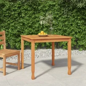 Solid teak wood garden dining table 85x85x75 cm by vidaXL, Garden tables - Ref: Foro24-316605, Price: 125,42 €, Discount: %