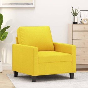 Sillón de tela amarillo claro 60 cm en Sofás | Comprar online en Foro24