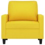 Sillón de tela amarillo claro 60 cm