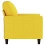 Sillón de tela amarillo claro 60 cm