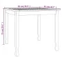 Mesa de comedor de jardín madera maciza de teca 85x85x75 cm de vidaXL, Mesas de jardín - Ref: Foro24-316605, Precio: 121,16 €...
