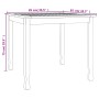 Mesa de comedor de jardín madera maciza de teca 85x85x75 cm de vidaXL, Mesas de jardín - Ref: Foro24-316605, Precio: 122,65 €...