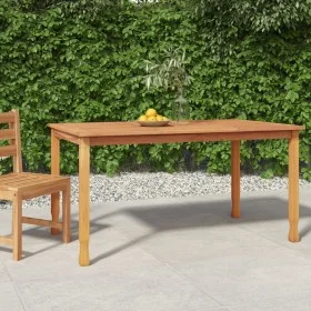Garden dining table solid teak wood 150x90x75 cm by vidaXL, Garden tables - Ref: Foro24-316606, Price: 167,51 €, Discount: %