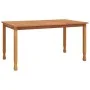 Garden dining table solid teak wood 150x90x75 cm by vidaXL, Garden tables - Ref: Foro24-316606, Price: 167,77 €, Discount: %