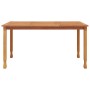 Garden dining table solid teak wood 150x90x75 cm by vidaXL, Garden tables - Ref: Foro24-316606, Price: 169,86 €, Discount: %