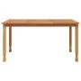 Garden dining table solid teak wood 150x90x75 cm by vidaXL, Garden tables - Ref: Foro24-316606, Price: 167,77 €, Discount: %