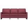 Sofá de 3 plazas de tela rojo tinto 180 cm en Sofás | Comprar online en Foro24