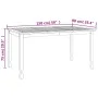 Garden dining table solid teak wood 150x90x75 cm by vidaXL, Garden tables - Ref: Foro24-316606, Price: 167,77 €, Discount: %