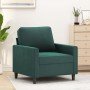 Sillón de terciopelo verde oscuro 60 cm en Sofás | Comprar online en Foro24
