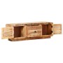 Mueble para TV de madera maciza de mango rugosa 120x30x40 cm de vidaXL, Muebles TV - Ref: Foro24-320460, Precio: 220,67 €, De...