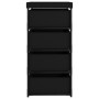 Storage rack 4 black steel fabric baskets by vidaXL, Lockers and storage cabinets - Ref: Foro24-322622, Price: 36,18 €, Disco...