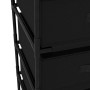 Storage rack 4 black steel fabric baskets by vidaXL, Lockers and storage cabinets - Ref: Foro24-322622, Price: 36,18 €, Disco...