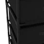 Storage rack 4 black steel fabric baskets by vidaXL, Lockers and storage cabinets - Ref: Foro24-322622, Price: 35,38 €, Disco...