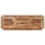 Massiver TV-Schrank aus rauem Mangoholz, 120 x 30 x 40 cm von vidaXL, TV-Möbel - Ref: Foro24-320460, Preis: 220,79 €, Rabatt: %