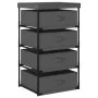 Storage shelf with 4 gray fabric baskets. by vidaXL, Lockers and storage cabinets - Ref: Foro24-322623, Price: 41,01 €, Disco...