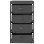 Ablageregal 4 Stoffkörbe stahlgrau von vidaXL, Schließfächer und Lagerschränke - Ref: Foro24-322623, Preis: 41,01 €, Rabatt: %