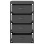 Ablageregal 4 Stoffkörbe stahlgrau von vidaXL, Schließfächer und Lagerschränke - Ref: Foro24-322623, Preis: 41,64 €, Rabatt: %
